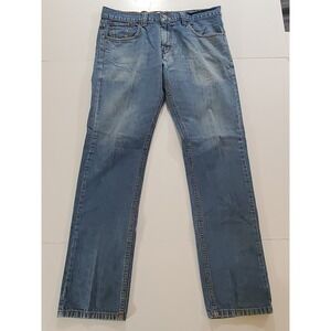 Vintage 90s Levi's 501 (Zip Fly) Mens 34x32 Light Wash Blue Denim